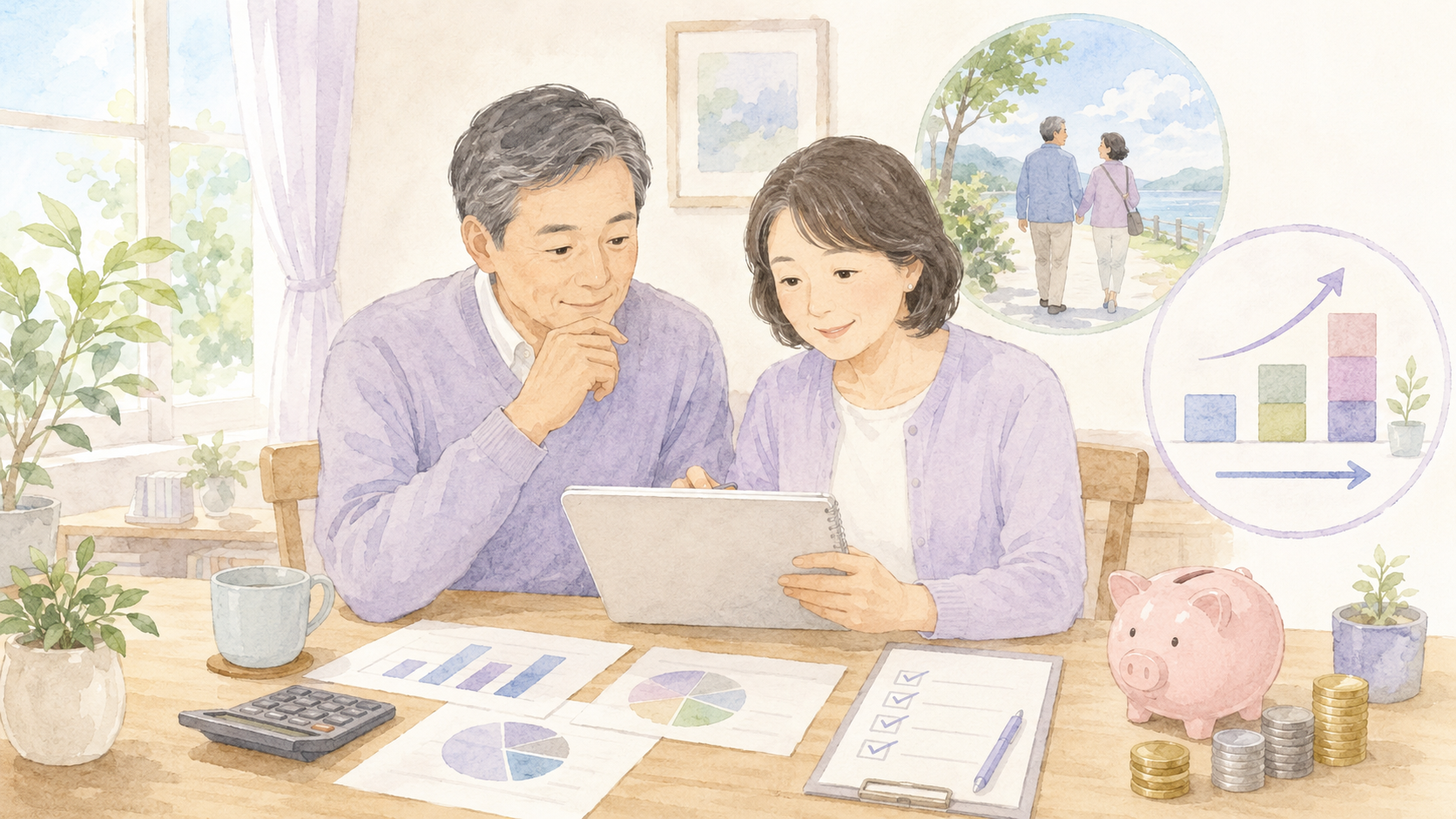 50代共働き夫婦が老後資金の不安を解消するための具体例とシミュレーション