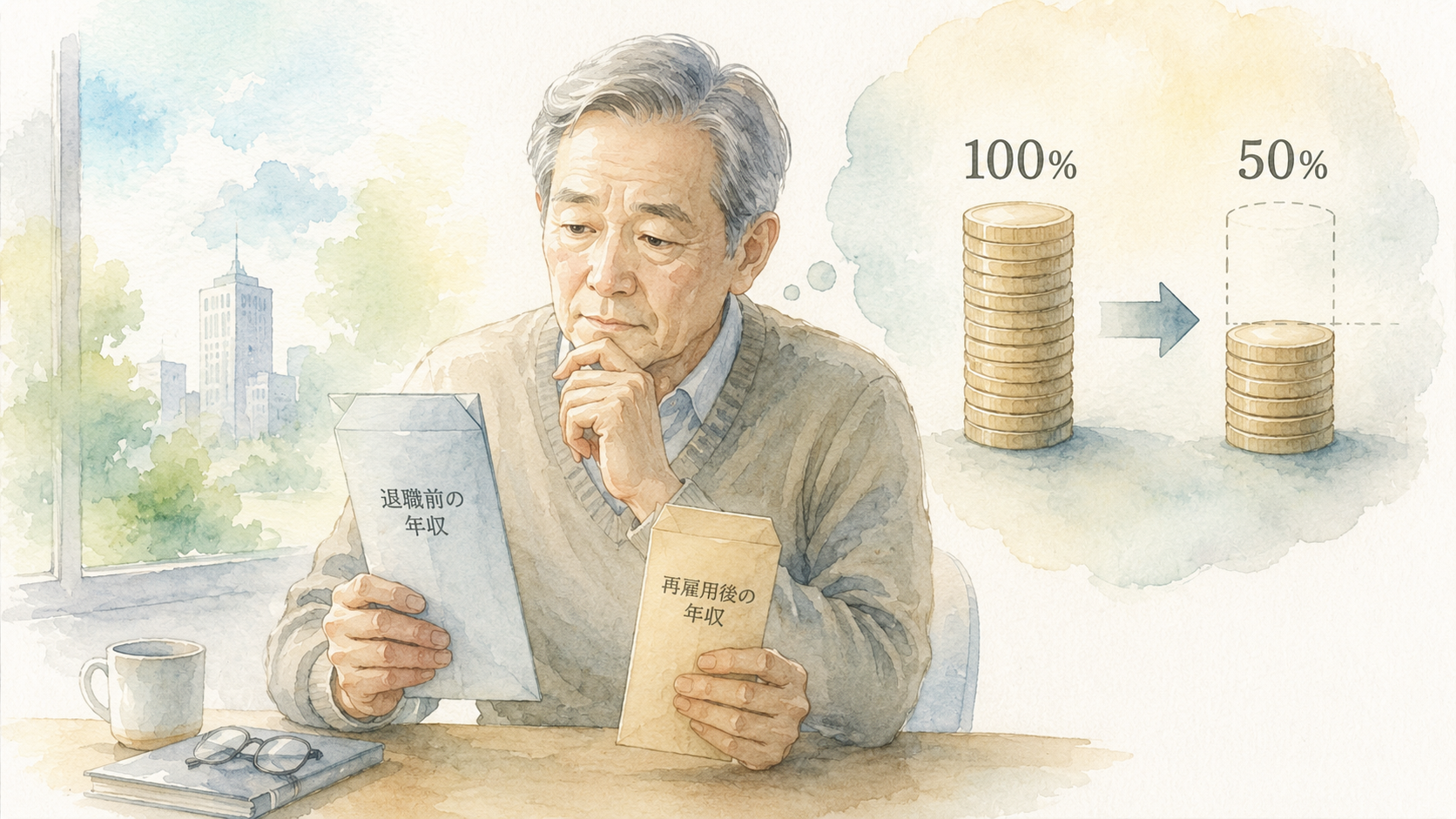 再雇用で年収が半減する場合の現実的な向き合い方