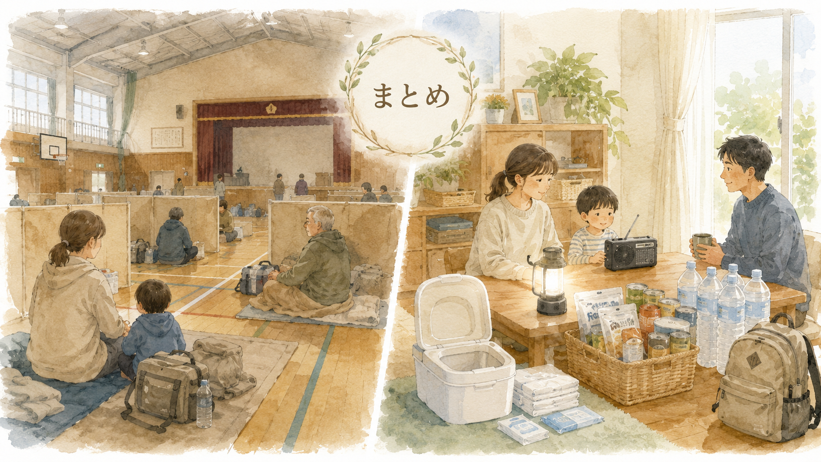 災害時の避難所と在宅避難の違いについてまとめ