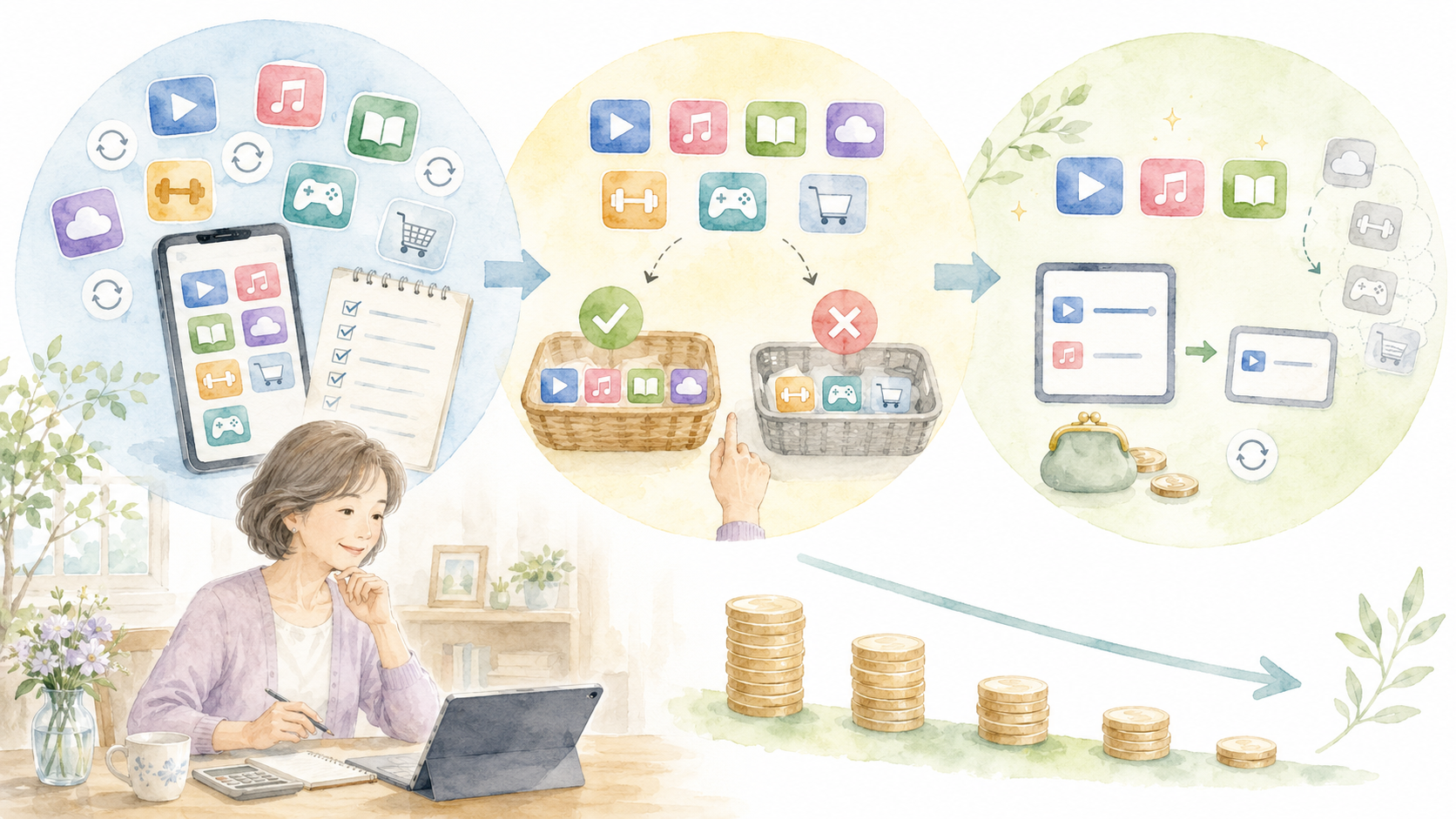 具体的にどう動く？スムーズに固定費を下げるための3つのステップ