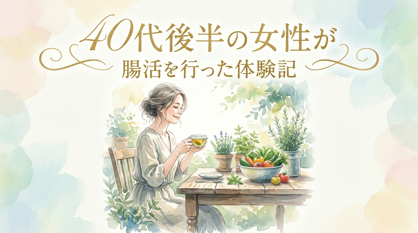 40代後半の女性が腸活を行った体験記