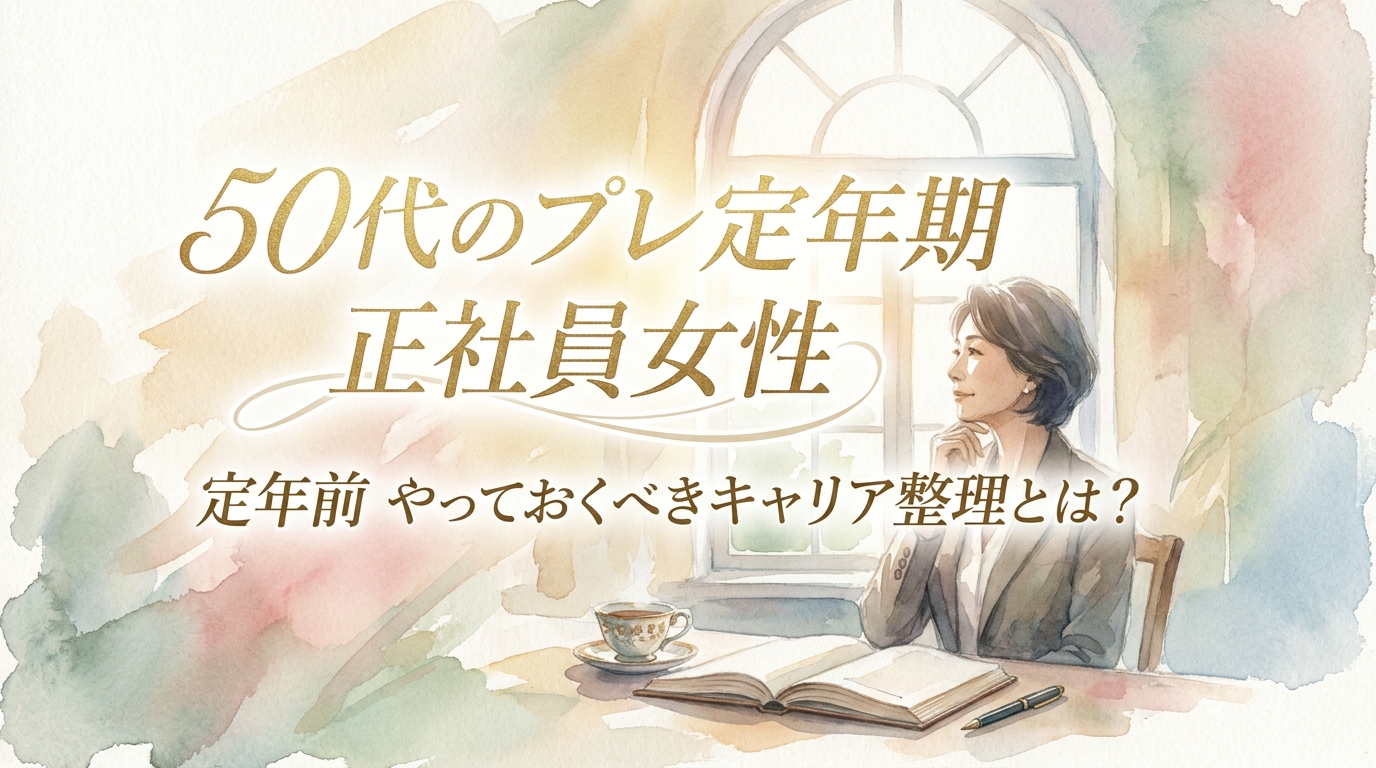 50代のプレ定年期 正社員女性 定年前 やっておくべきキャリア整理とは?
