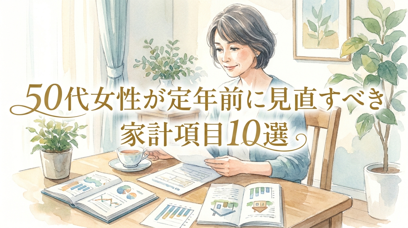 50代女性が定年前に見直すべき家計項目10選