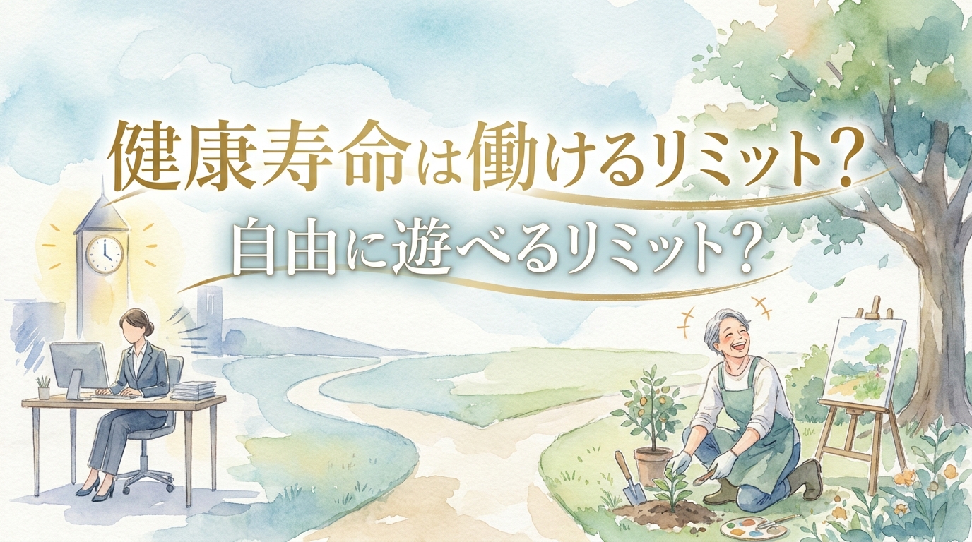 健康寿命は働けるリミット？自由に遊べるリミット？