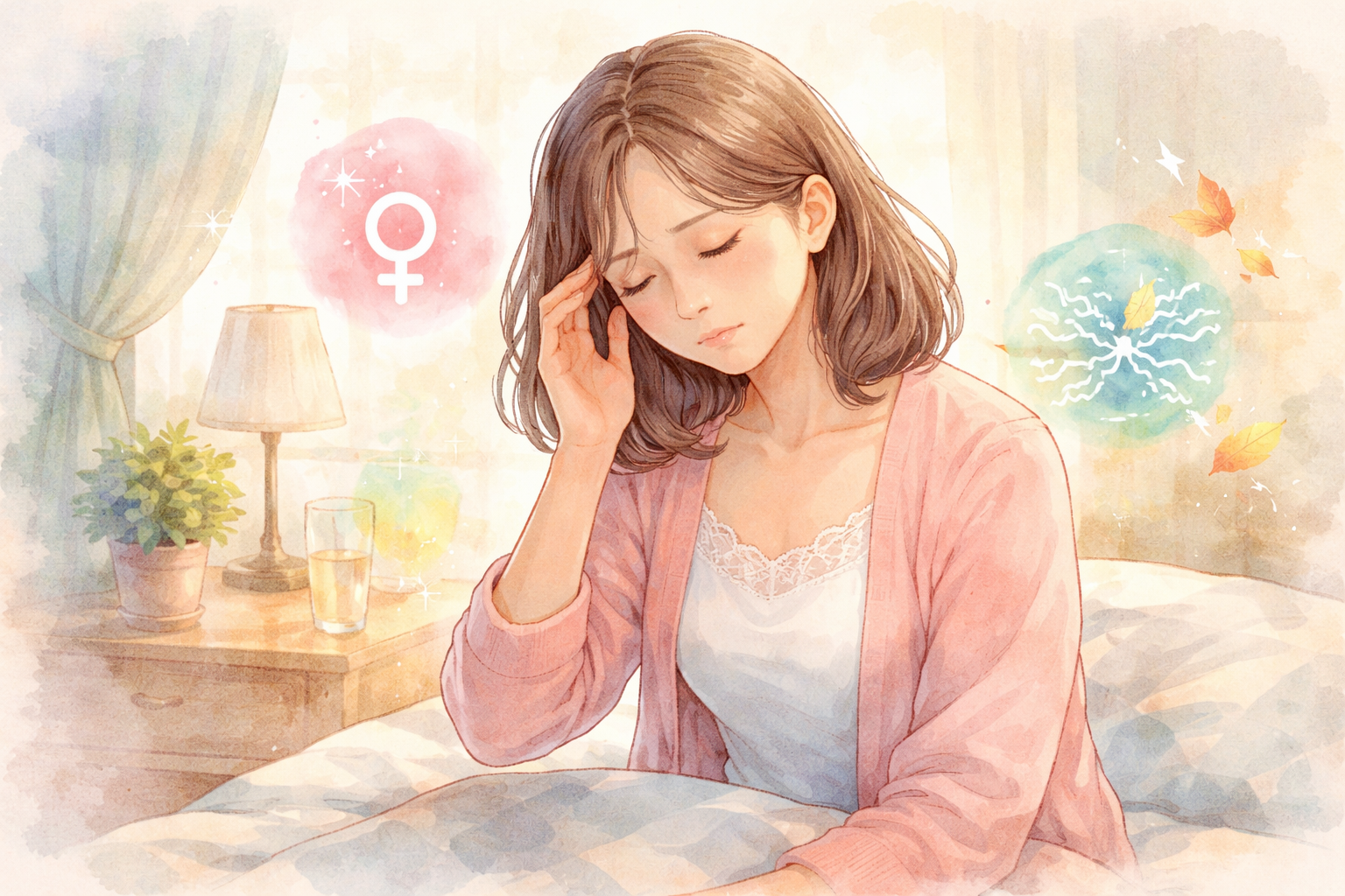 更年期の倦怠感が起きやすい理由は「ホルモン低下→自律神経の乱れ」が中心です