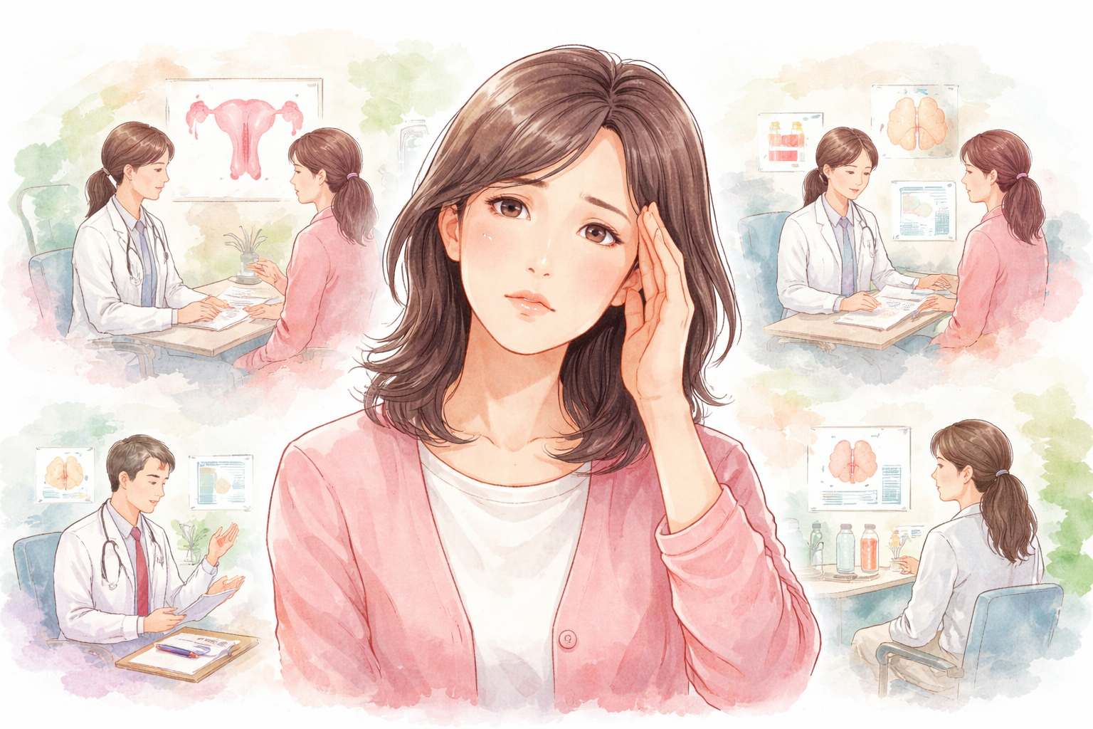 受診先の選び方は「婦人科→内科→内分泌科」の順に考えると迷いにくいです