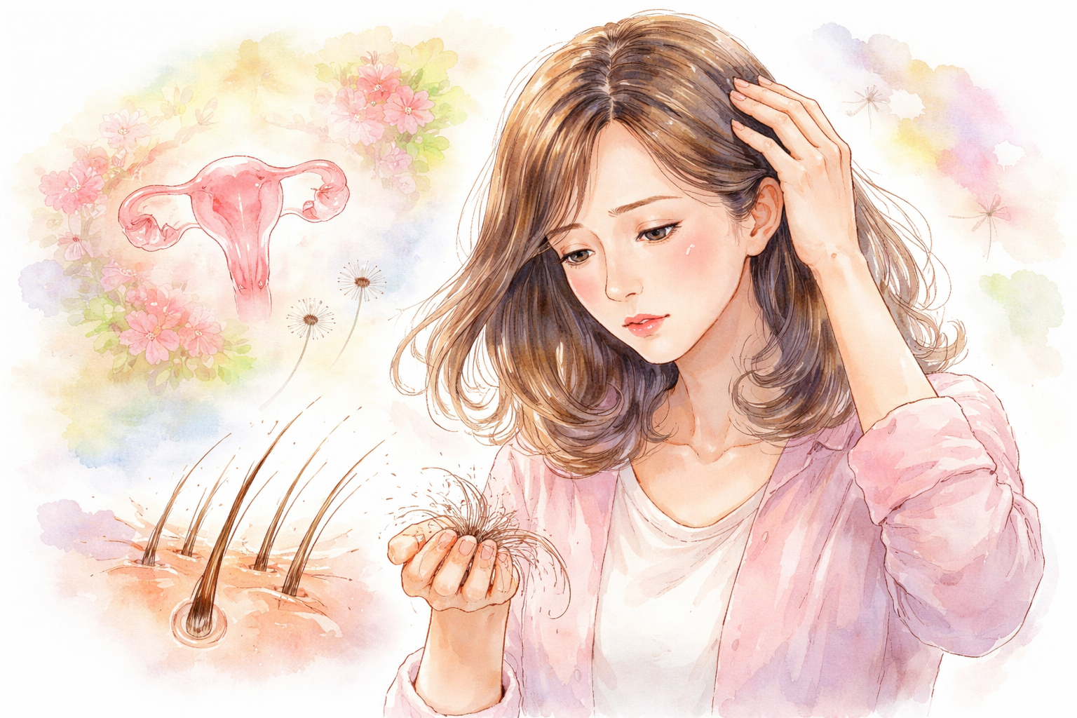 40代後半の抜け毛は「更年期×ヘアサイクルの乱れ」が土台になりやすい