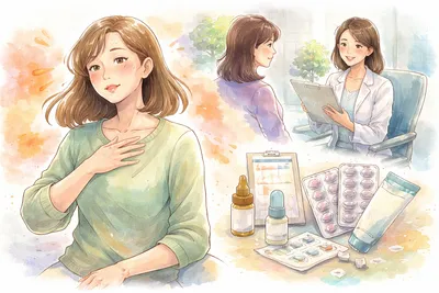 倦怠感が強くて寒い時でも汗をかくので婦人科でホルモン補充療法を始めた体験記